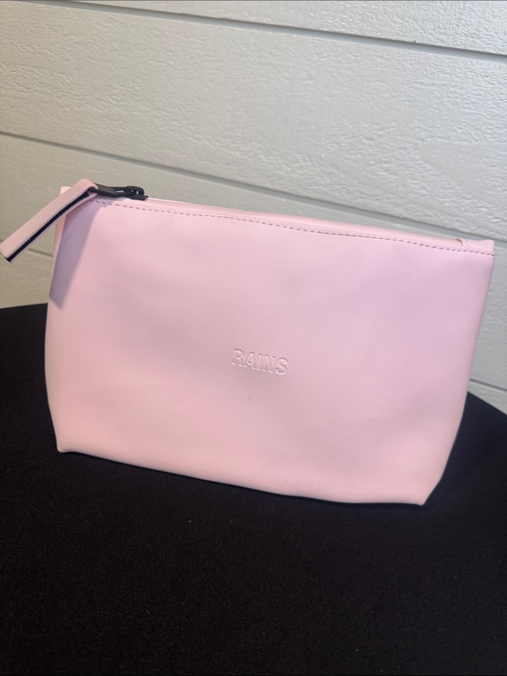 RAINS Pink Waterproof Make-Up Pouch